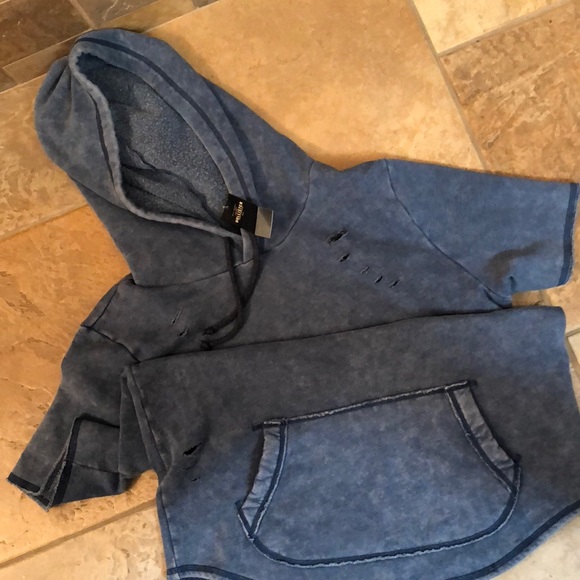 NWT Hollister M S/S distressed sweatshirt SO SOFT - Picture 4 of 5
